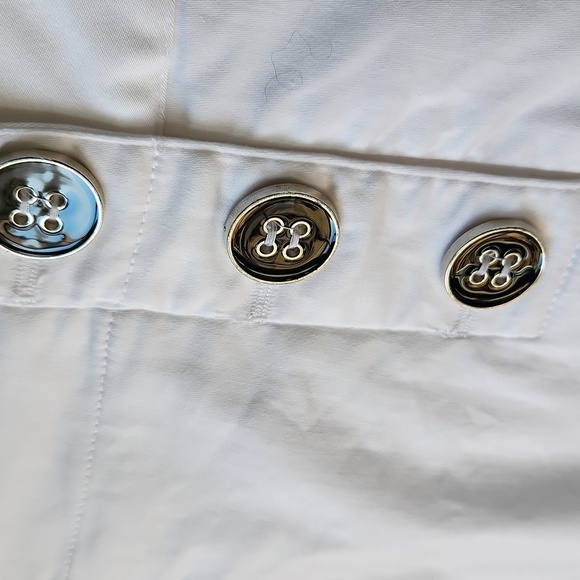 Luciano Dante Nautical Style Cotton Blend Skirt sz 8 white - Picture 4 of 12